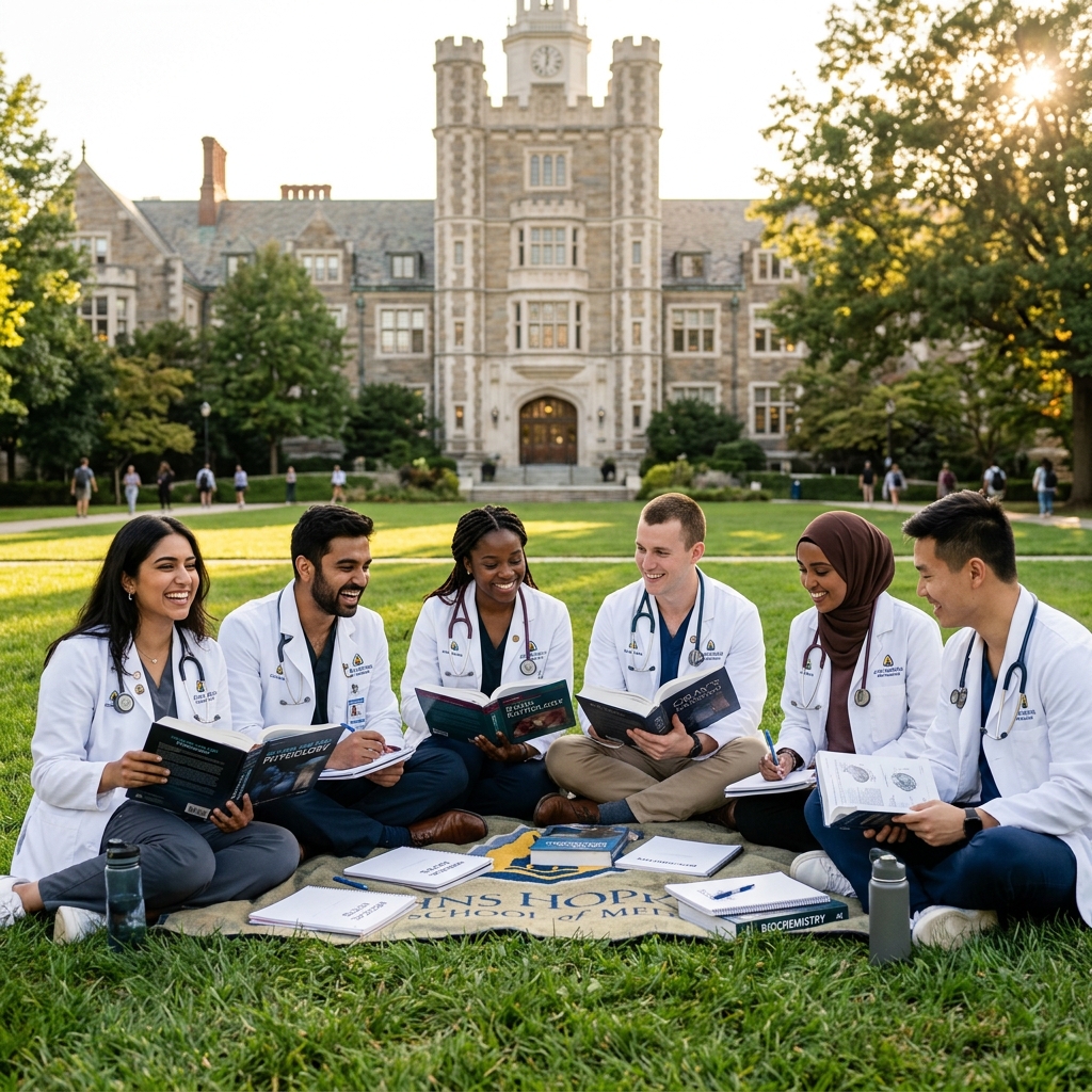 Medical Students Studying at Russian University